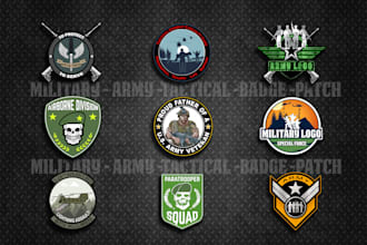 design tactical and military army logo badge patch