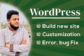 redesign or create a professional wordpress website