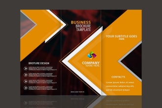 design creative and modern trifold brochure