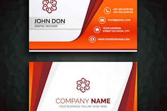 design amazing single and double sided business card