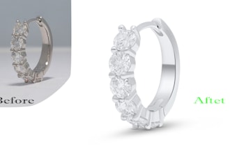 do high end jewelry photo retouching professionally