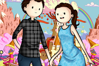 draw you in adventure time style