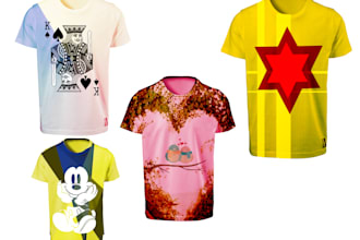 create unique vector t shirt design for you