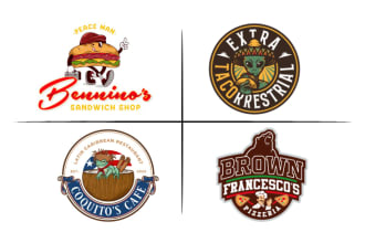 do fast food truck and restaurant logo design