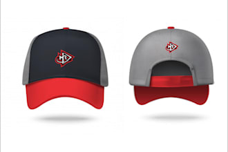 design cap ,hat and beanie artworks and 3d mockups