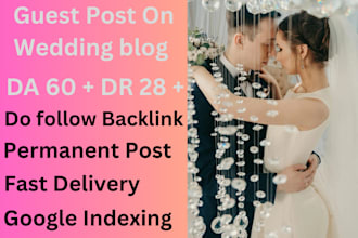 do guest post in da 60 and DR 28 wedding blog