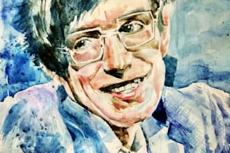 do professional traditional watercolor portraits