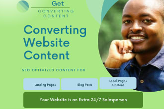 be your SEO content writer for website or blog