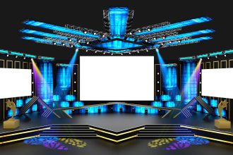 create concept drawings of events and 3d stage design