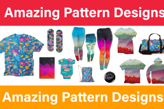trace or make seamless designs and patterns from any image