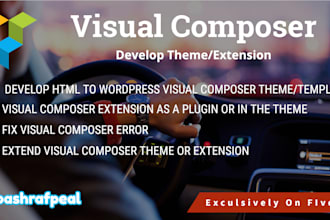develop a landing page HTML to wordpress using visual composer