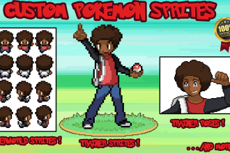 make custom pokemon trainer sprites