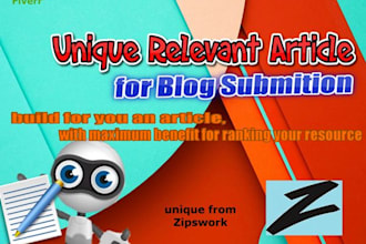 do unique relevant article for blog submition