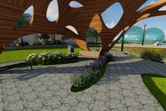 design 2d or 3d of your backyard, landscape,garden or deck