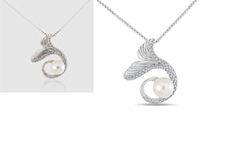 do jewelry necklace retouching, jewelry editing