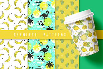 make a creative seamless pattern design