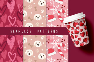 make a creative seamless pattern design