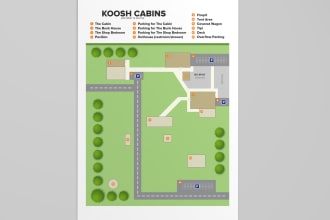 draw site plan, property map or vector map