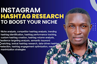 do a complete instagram hashtag research for your niche