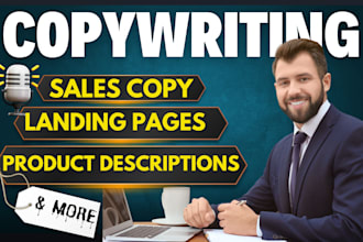 write converting sales copy letters cold emails for landing pages and ads