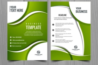 design awesome flyer, brochure, postcard, leaflet