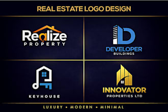 design a luxury real estate logo