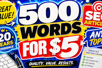 write 500 words about anything