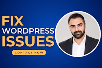 fix wordpress error, issues, website and elementor problems