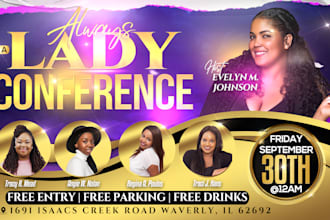 create an amazing event flyer or church flyer design