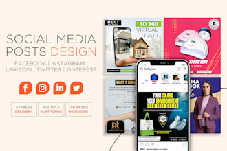 design attractive social media posts that tailored to your brand
