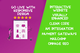 provide a visually appealing website for your brand