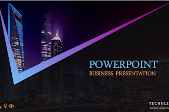 design a professional and modern powerpoint presentation