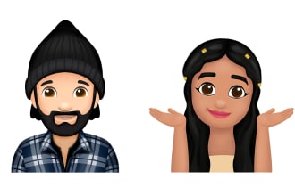 make similar apple design icons, emojis, stickers