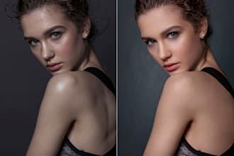 do professional retouching portrait, beauty, headshot