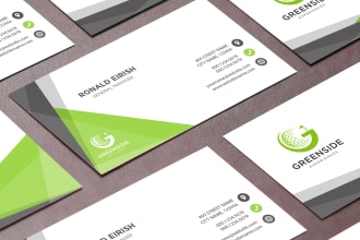 design modern, clean and minimalist business card design in 24hrs