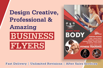 design attractive flyers, brochures, and posters