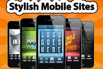 create a 4 tab  HTML 5 mobile website for all mobile devices like Android, Iphone, Blackberry, Windows and more with advanced functionality