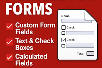 design fillable PDF forms and do professional data entry