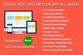 create rest API or web service in laravel