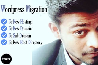 migrate, transfer ,move,back up  wordpress website
