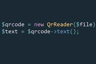 create decoder qr code with PHP script