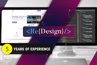 design responsive website for you or redesign
