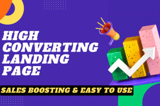 create modern landing page design