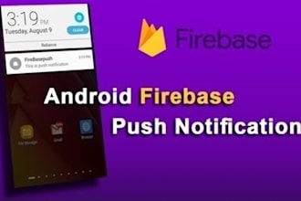 write code of push notification in your androidapp