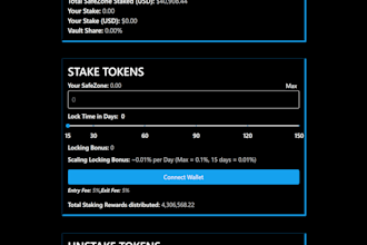 build staking dapp and staking smart contract