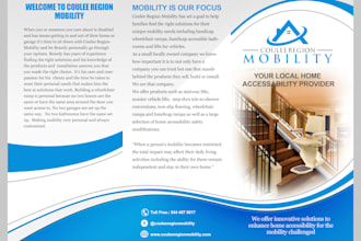 design perfect flyers, handouts or brochure for you
