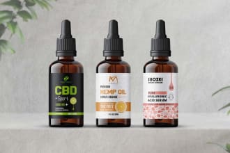 do label design, cbd label design and packaging