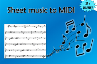 transcribe your sheet music to midi file