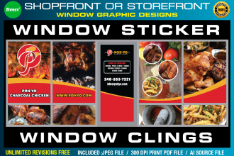 design storefront or shop front window graphic