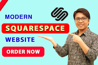 design modern squarespace website or redesign squarespace website